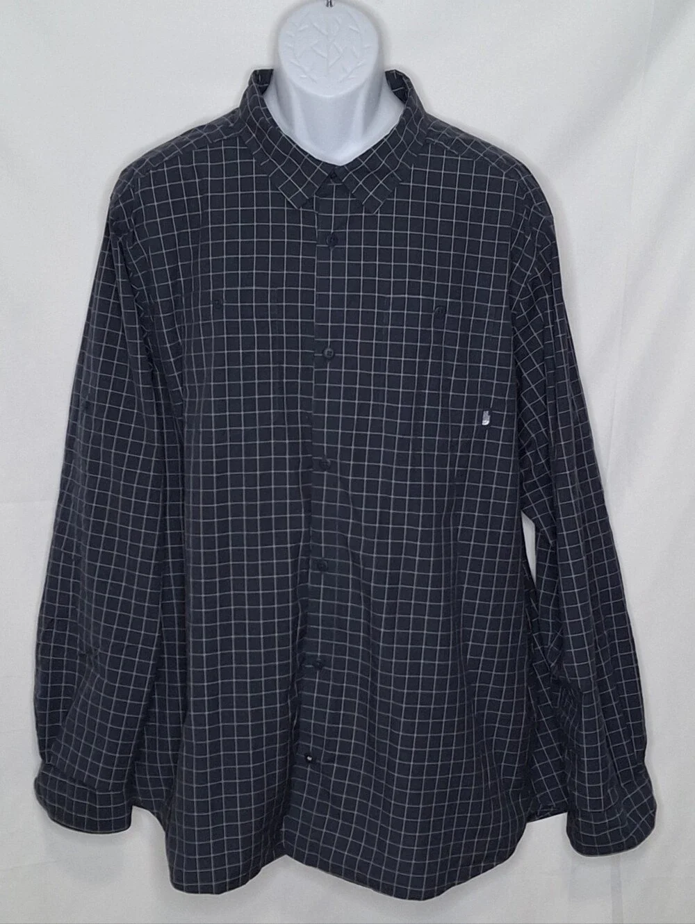 The North Face Classic Men’s Long-Sleeve Windowpane Button-Up Shirt XXL